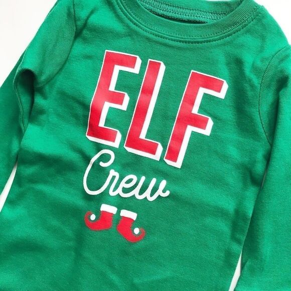 Carters NWT Elf Crew pajama set 12m & 18m - Picture 2 of 4